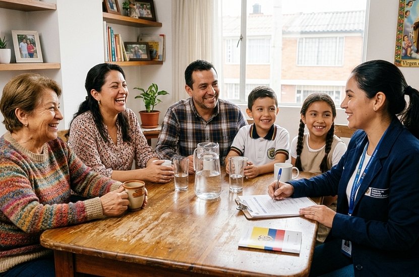 familia-entrevista-sisben saber cuál es mi grupo del Sisbén
